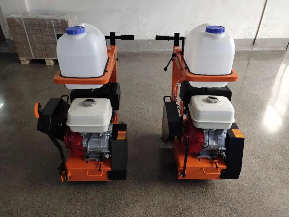 13 HP gasoline engine Concrete saw cutting machine with different saw blades