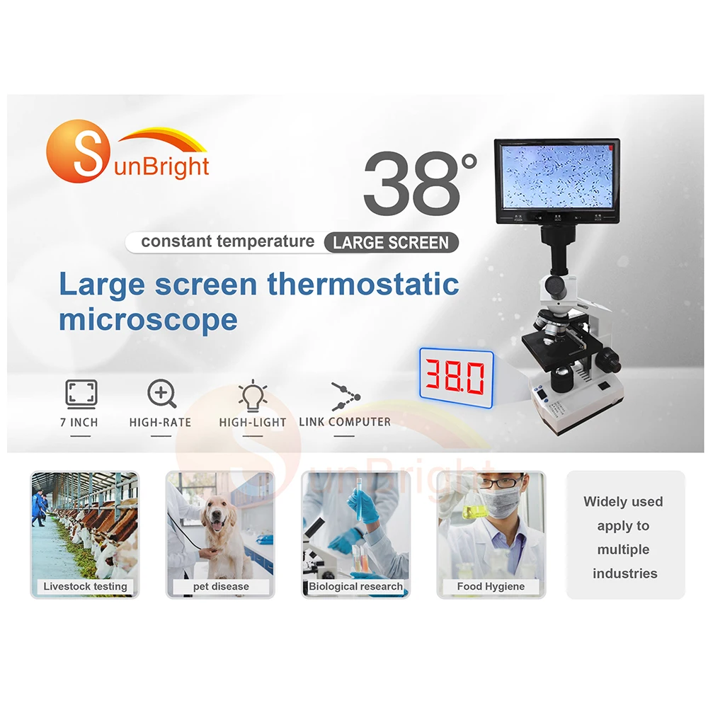 digital microscope animal sperm analyzer microscope for Veterinary