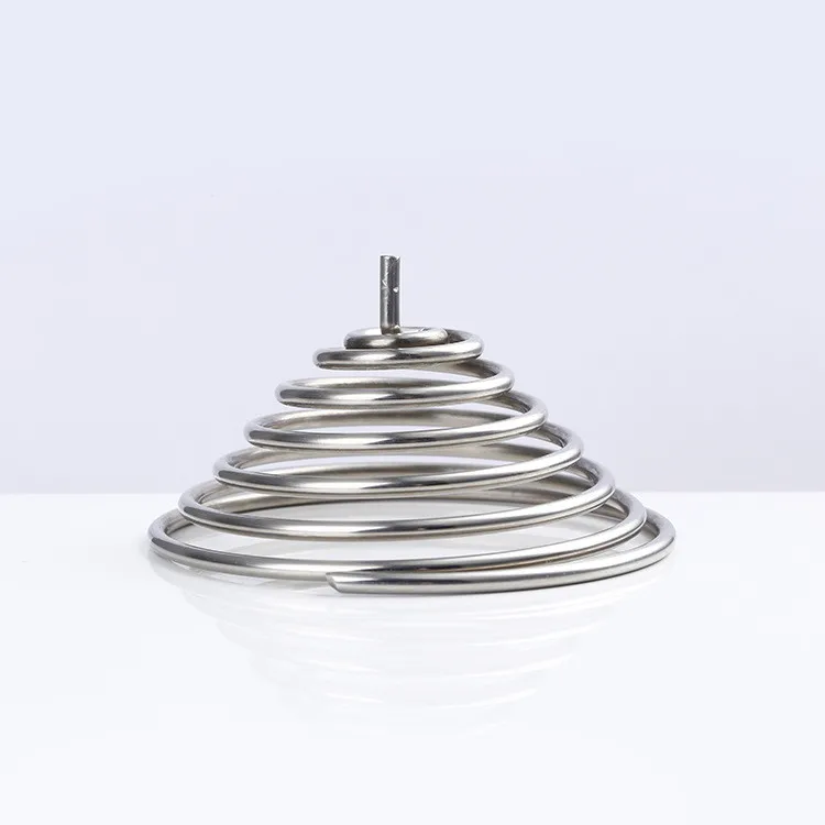 Heli spring Manufacturer custom sliver black small conical  stainless steel tower type spring