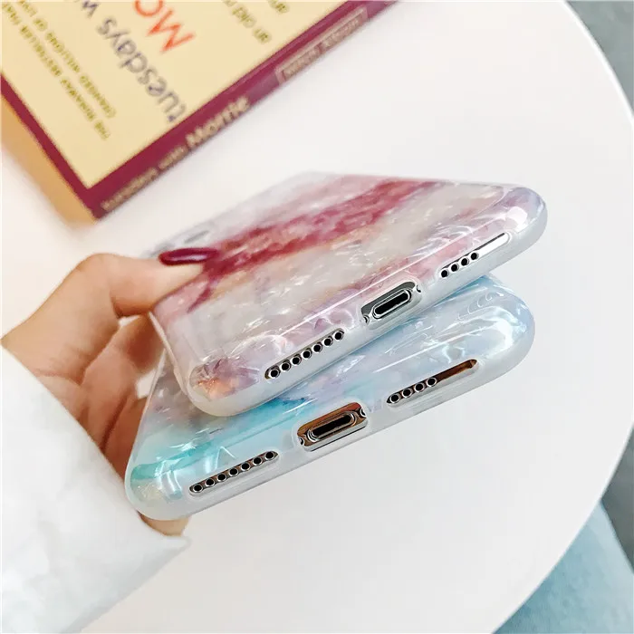 Модный тонкий мягкий ТПУ мраморный чехол IMD защитный для нового iPhone 12 mini 11 Pro