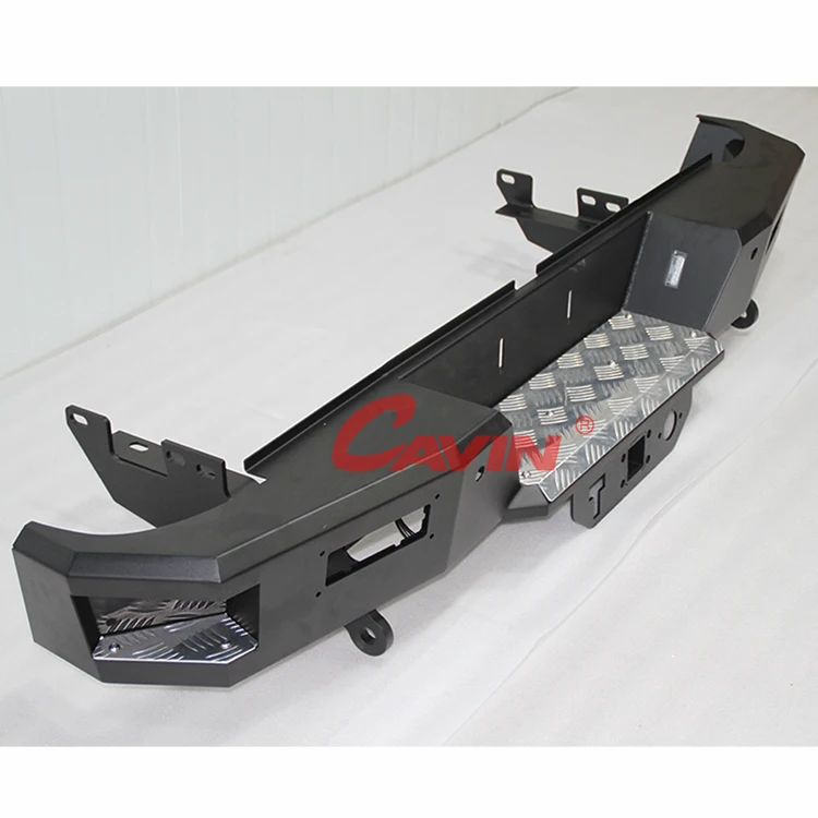 Factory Wholesale Bumper With Tow Bar Black Metal Hilux Rear Bumper