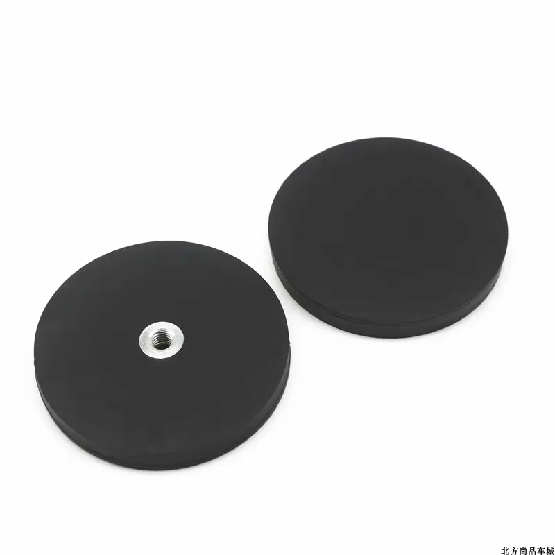 Wholesale black neodymium magnet rubber coated round magnet for car