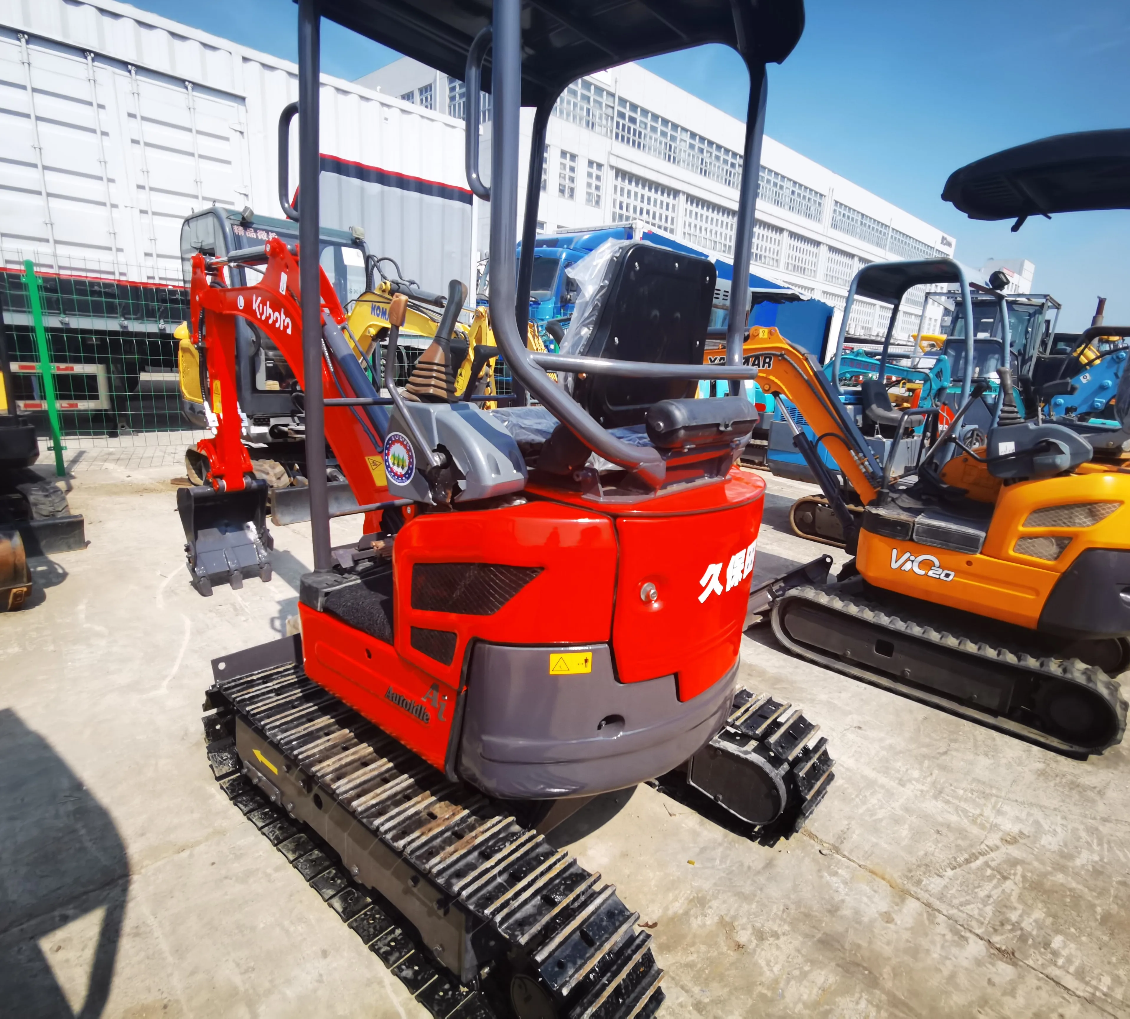 1ton Used Kubota U-17-6 Mini Crawler Excavator with 12.1kw New Engine 1~1000h working Kubota excavator