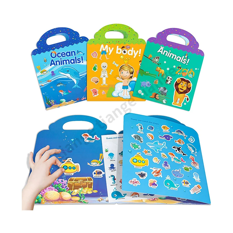 Custom Static Sticker Book for 2 3 Year Old Girls Boys Gifts Learning Toys