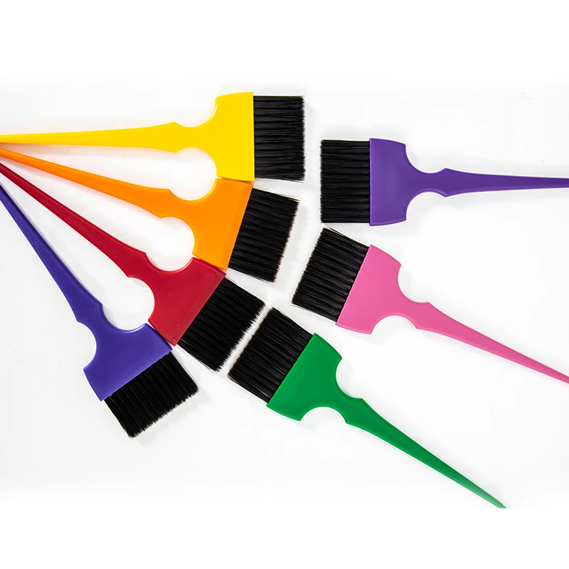Colours Tinting Brushes Multicolor Brush Hair Colorist Soft Hair Dyeing Brush Bristles Cosmic Glitter Handle for Salon Home Tool
