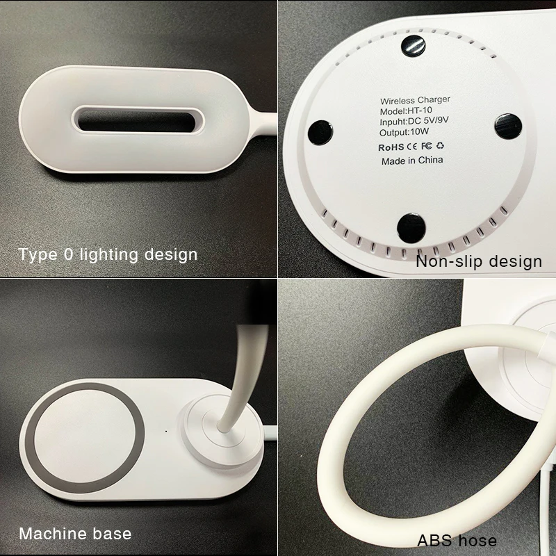 
Wireless Charging With Light 2In1 Wholesale 10 Years Odm & Oem Manufactory 3C Mobile Phone Accessories Wireless Charging Lamp 