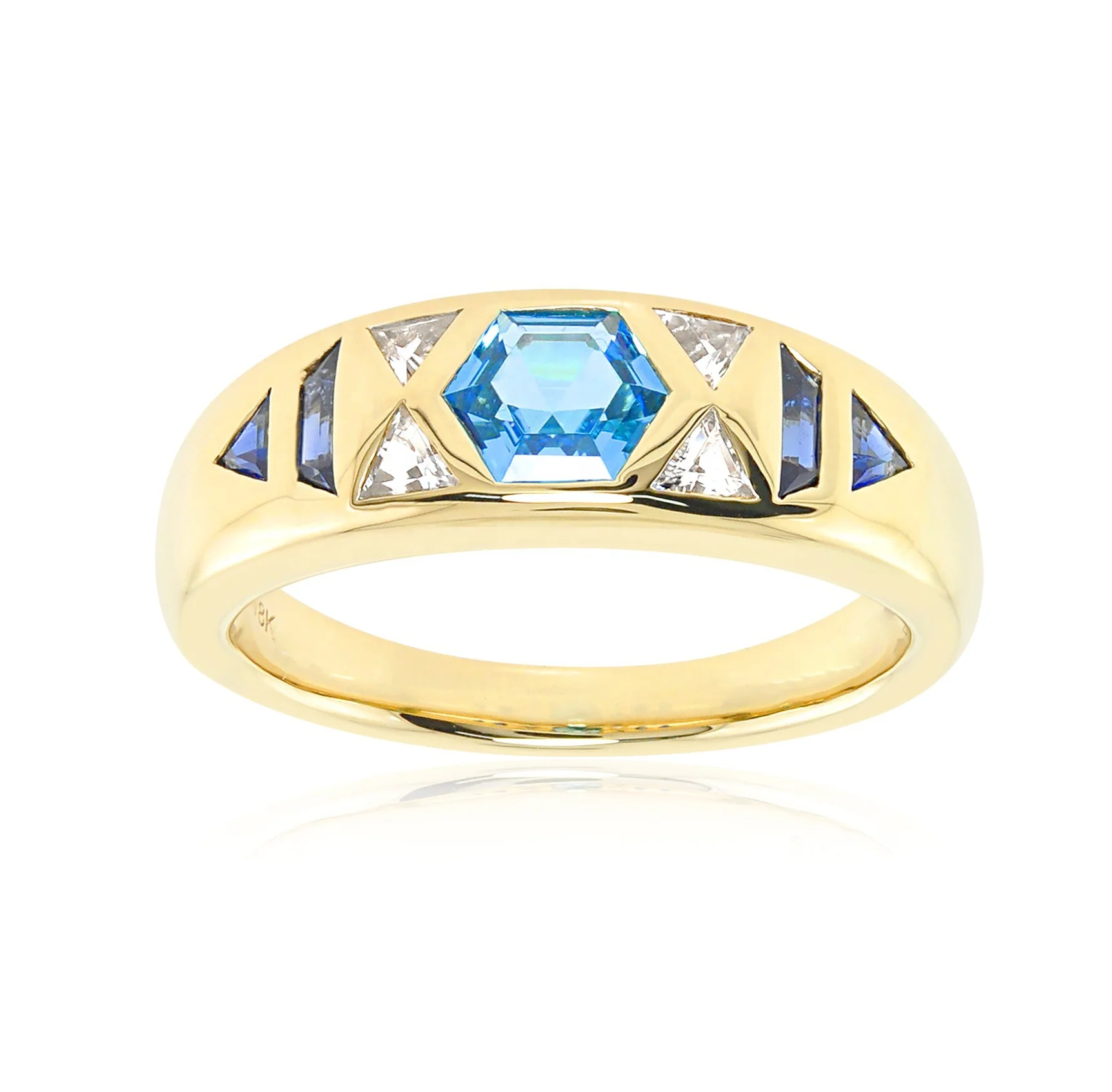 Milskye daily jewelry couple set 925 sterling silver trendy 2024 18k gold plated goddess gemstone gypsy rings