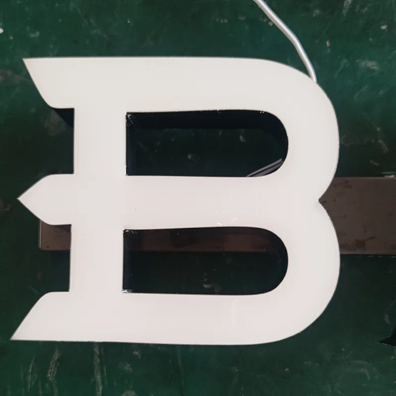 Outdoor Sign Wall Letters Backlit Logo Led Frontlit 3D Led Sign Channel Letter Fruit Shop Epoxy Resin Arabic Letters Sign