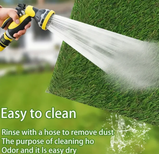 Three Colors Green Color Dtex and Density Customized Decorative Grass 3/8 Gauge Leisure Grass