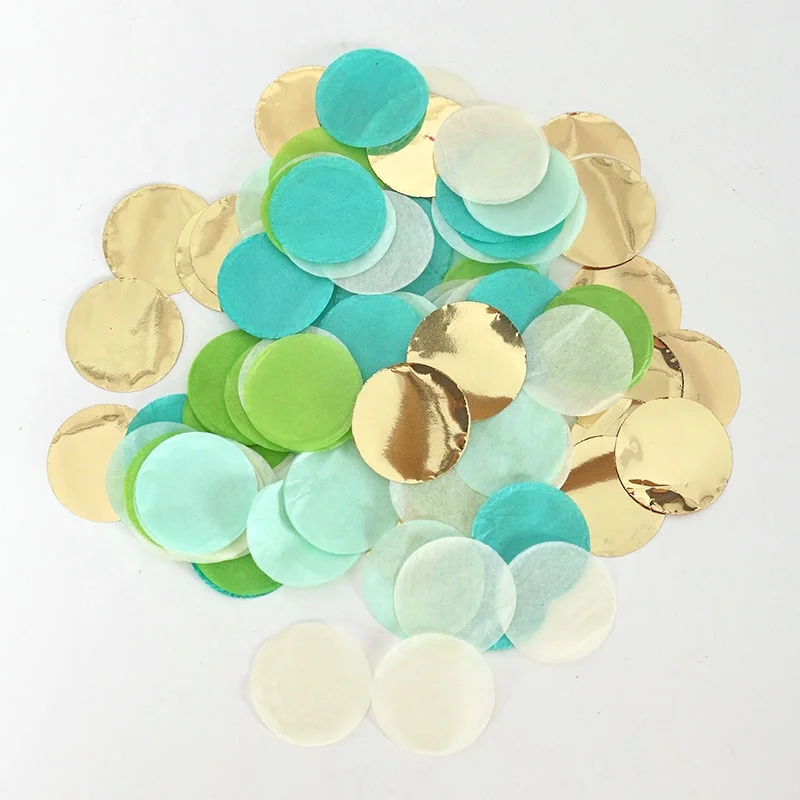 EASTTEREN 2022 New product 2.5cm paper confetti mix color for Birthday,Wedding,Valentine party decoration, Tissue Paper Confetti