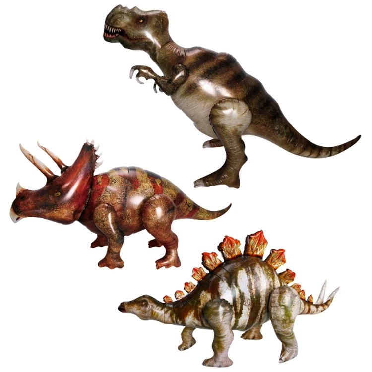 Wholesale jungle theme party decoration balloon dinosaur pattern balloons large dinosaur custom helium balloons