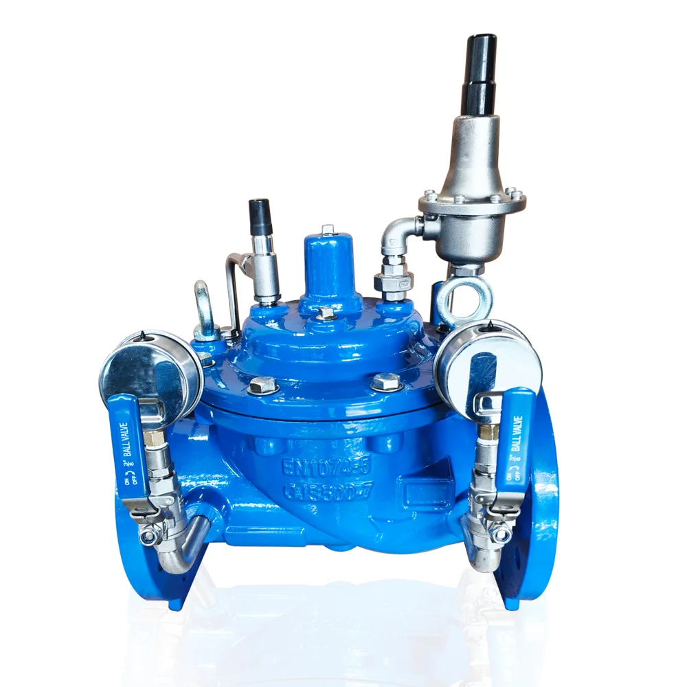 Factory supply tap water pressure reducing valve stainless steel flange fire control valve pressure regulator valve