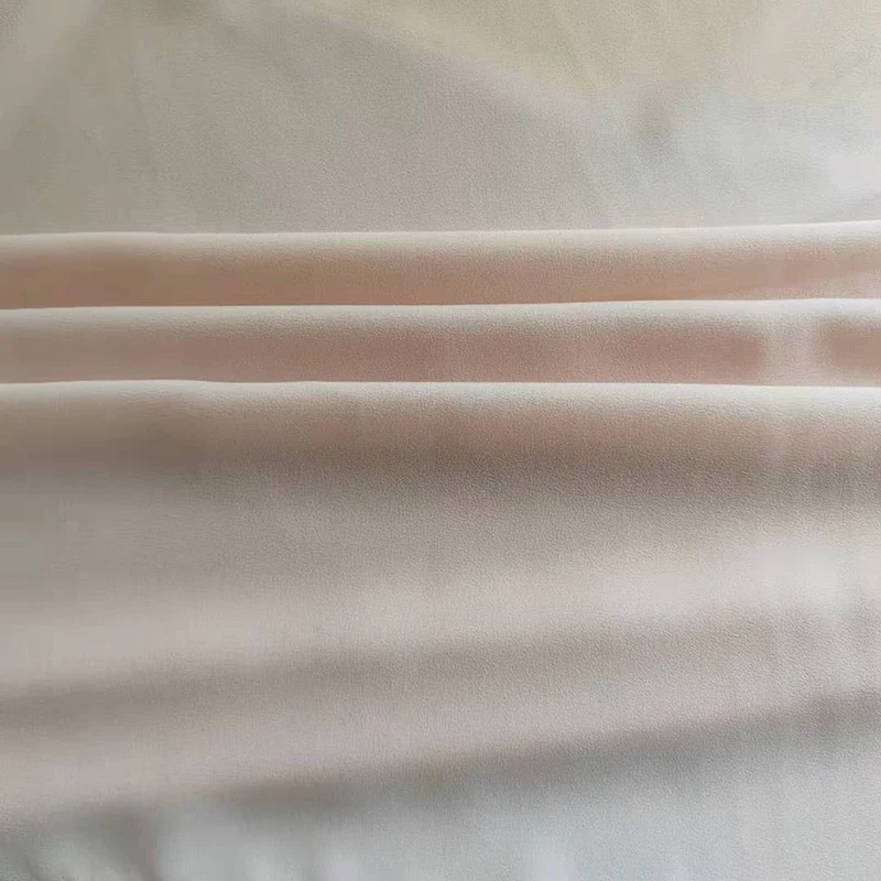 Wholesale Custom 100 Polyester Elasticity Chiffon Fabric 75D Crepe Wrinkled Stretch Chiffon Fabric