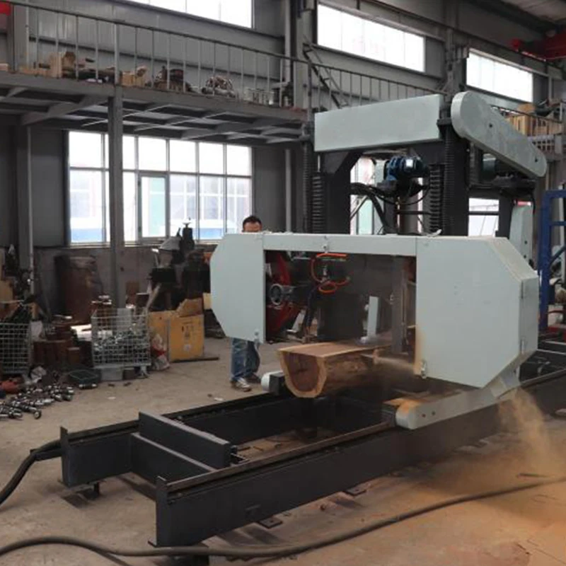 ZICAR Portable Sawmill Economic Machine Wood Wide Band Machines Of Horizontal Saw Mill Wood Bandsaw Mill