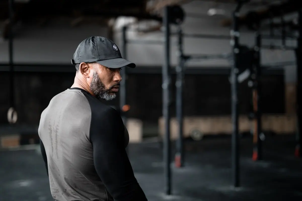 
High quality mens dry fit polyester running t shirt two tone fitness gym shirt 3/4 sleeve bulk tshirts round curve hem muscle 