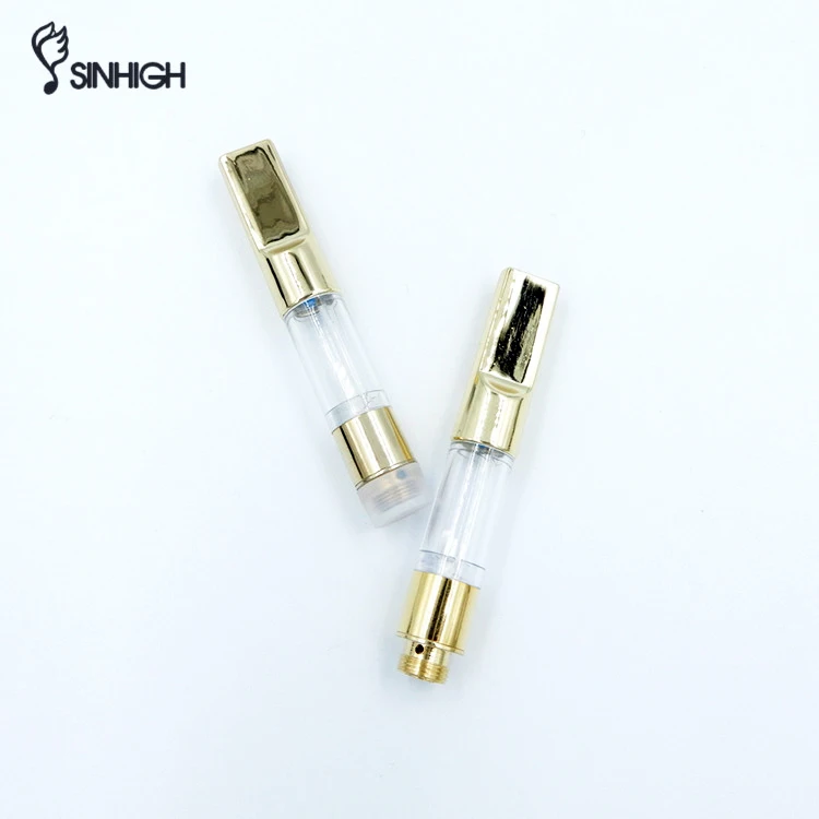 2019 Hot Selling E Cigarettes Cotton Coil 0.5ml Vape Cartridge metal Tip E Cigarette  From Sinhigh