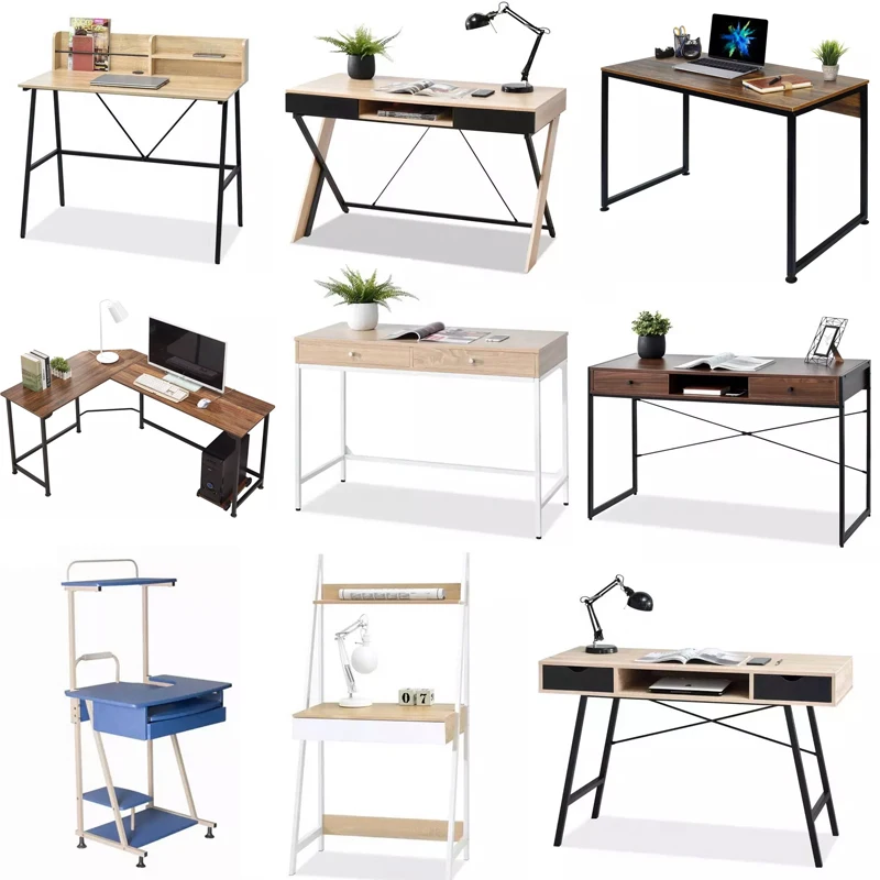 Design Desktop Workstation Office Furniture Desk and Chair for Computer Solid Wood Laptop Gaming Computer Desk