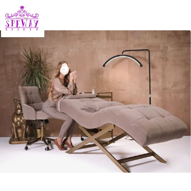 Beauty Salon Furniture Luxury Beauty Bed Massage Spa Beauty Bed Cosmetic Lengthened Facial Eyelash Bed Salon Store
