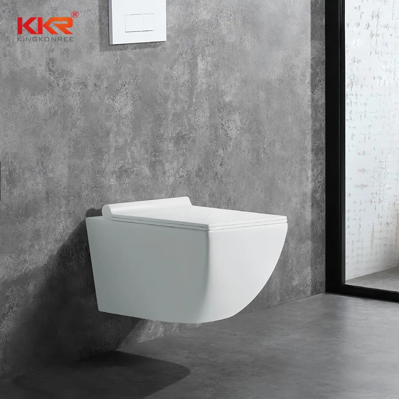 European rimless square hotel ceramic back to wall mounted hanging wc bathroom matt white wall hung toilet