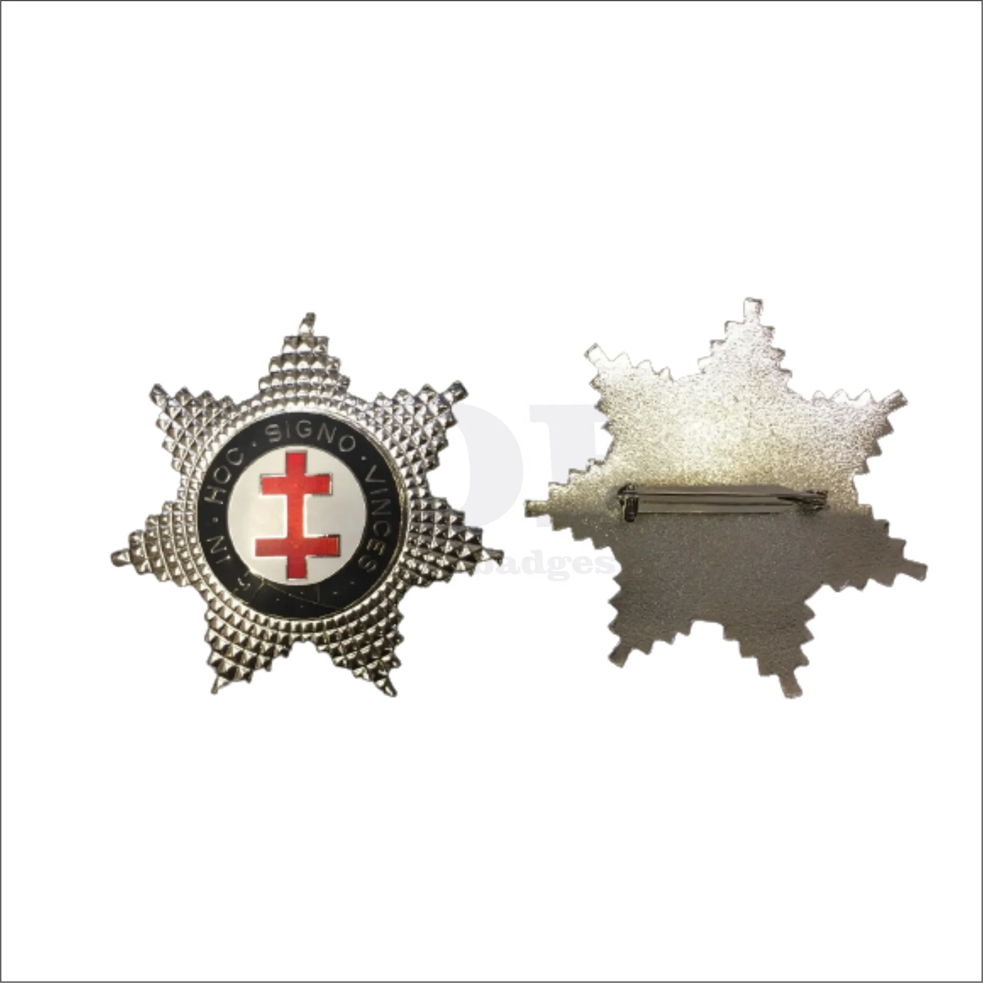 High Quality Knights Templar Items Star Jewel or Breast Cross or Preceptors Star Customized Knight Templar Custom