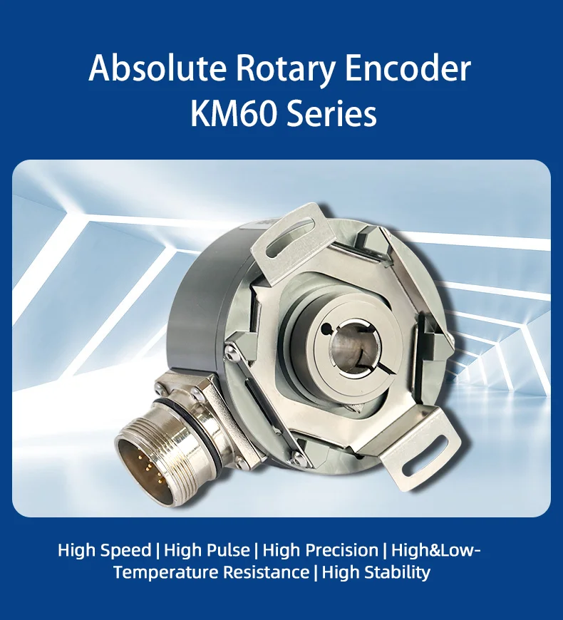 Cheap absolute value encoder RS485 absolute 16 bit encoder KM60 ssi hollow shaft absolute encoder through hole
