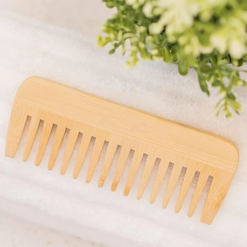 Wide Tooth Hair Comb Comb Set Private Label Hot Selling Custom Brand Logo Eco Friendly Wooden Bamboo and Wood Hair Brush 0.3kg