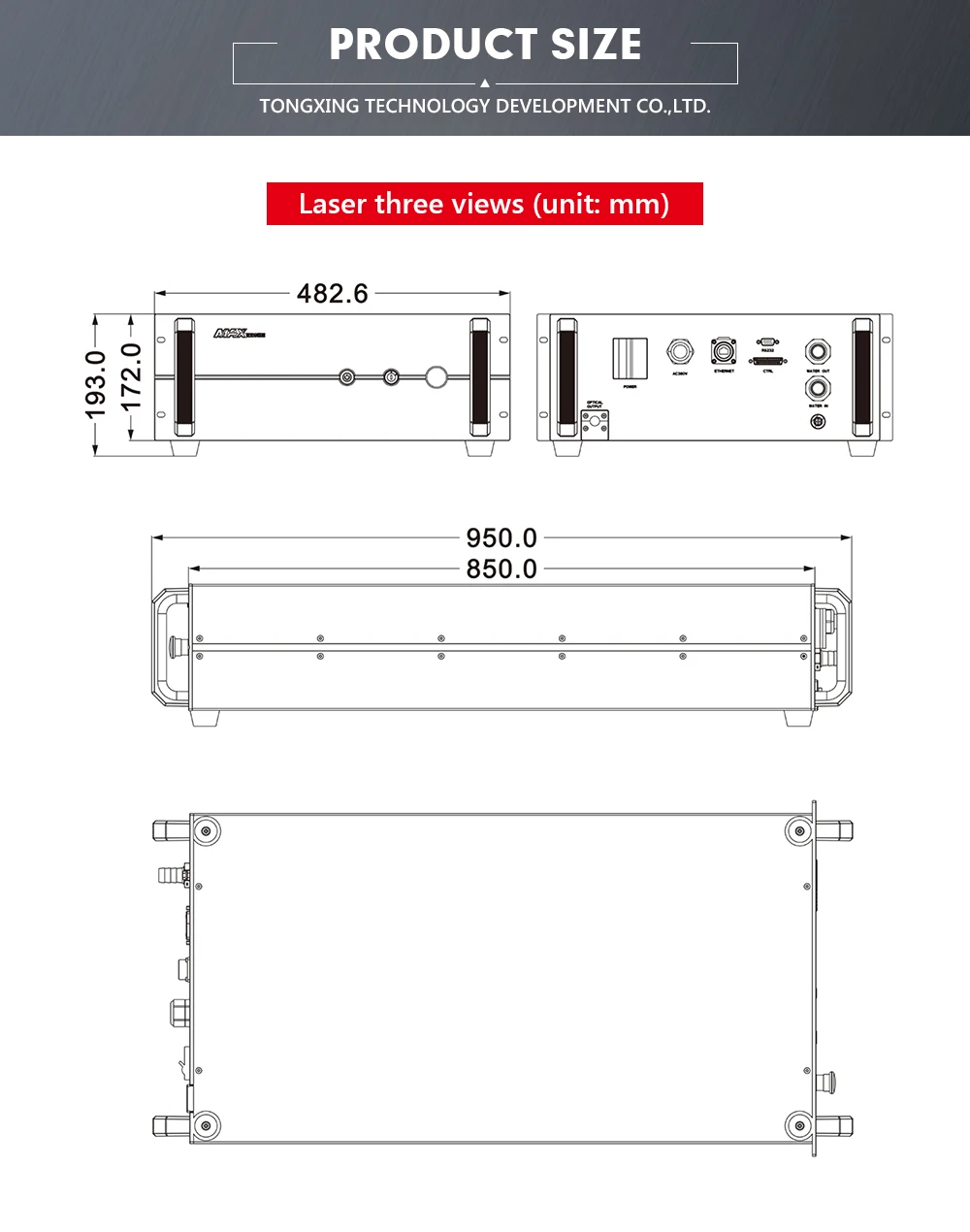 Original High Quality 3kw Laser Source Fiber Laser Cutting Machine Spare Parts MAX Laser Source