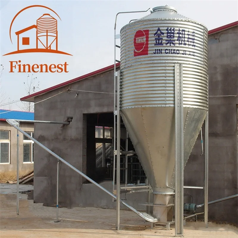 Good Price Automatic Galvanized Sheet Feed Bins Poultry Farming Feed Silo for Chicken House Feeding System
