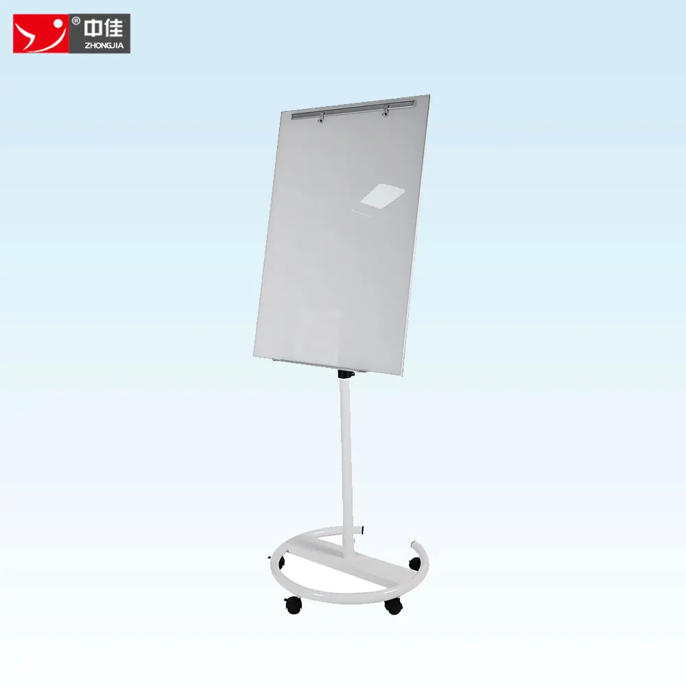 Mobile Magnetic Flip Chart Height Adjustable Dry Erase Whiteboard with Stand