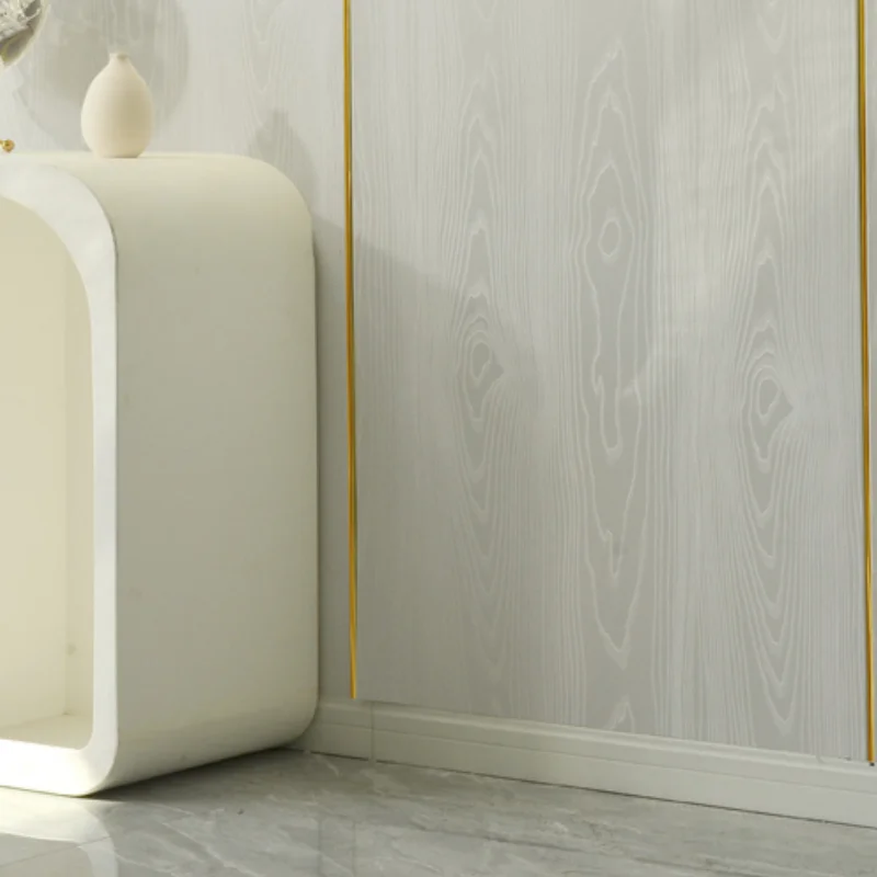 Self Adhesive XPE Material Easily Install Wooden Wallpapers Rolls Anti-collision Removabele Bathroom for Home Decoration