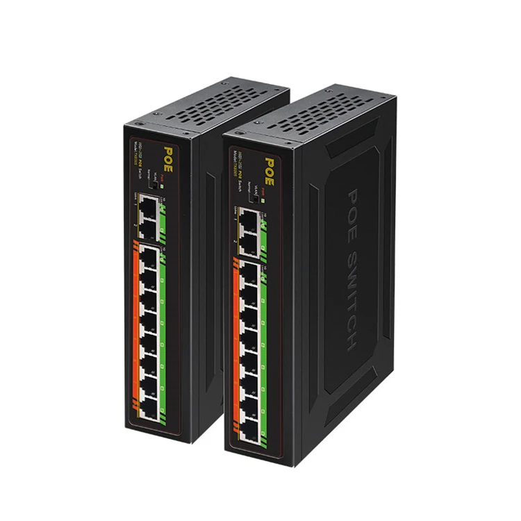High Quality Durable Using Various 10 Port Gigabit PoE Switch 10/100/1000Mbps Industry Network POE switch