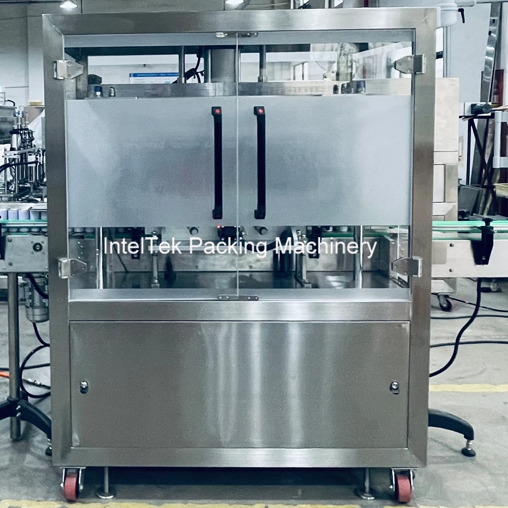 Beverage Hygienic Protection Packaging Beer Ring-pull Aluminum Can Heat-welded Foil Cap Sealing Machine