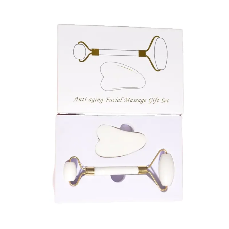 Special Price For First Piece Custom design Gua Sha Quartz Jade Face Scraping Massager body skin massage roller