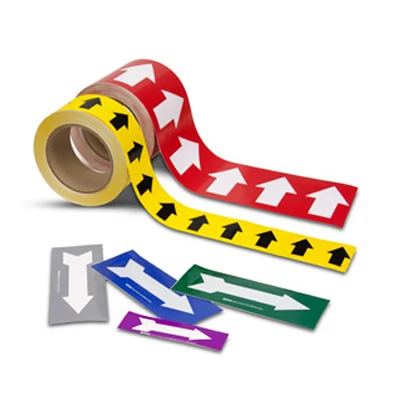 MANCAI Custom Pipe Marker Directional Flow Arrow Tape IMO Pipe Marking Tape Pipe Identification Tape