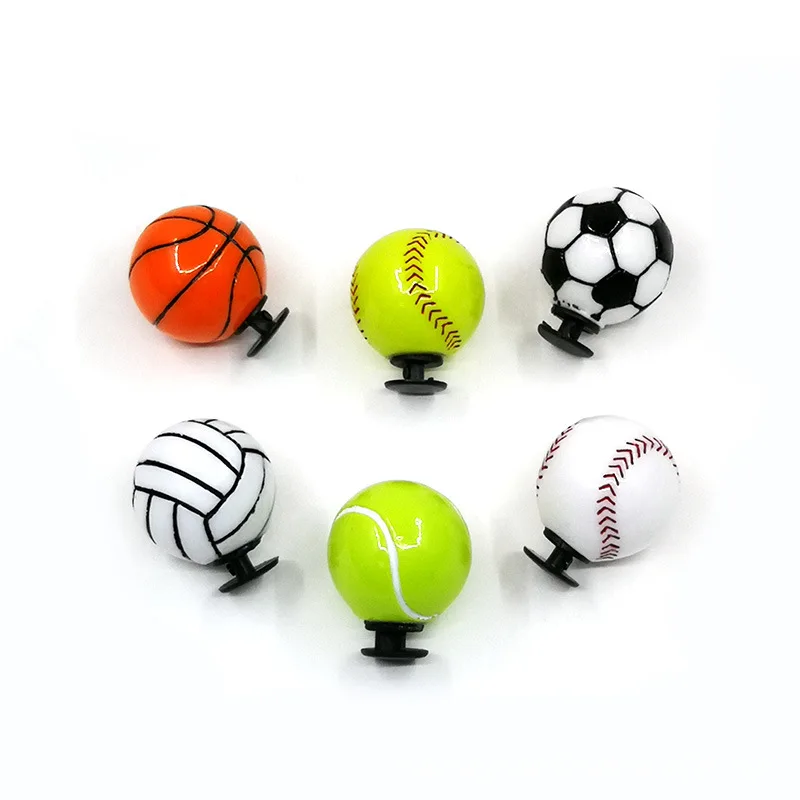 Wholesale Diy 3D Basketball Shoe Charm Football Ball Sport