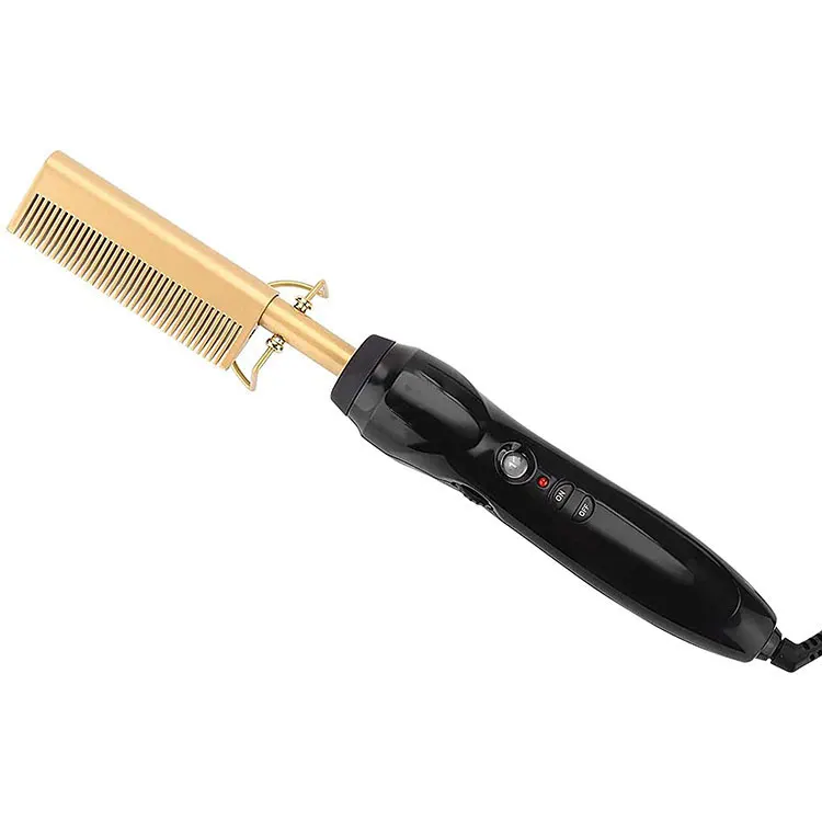 hot comb bling Fast Smoothing Electric Hair Straightener Brush Ceramic Heating Temperature