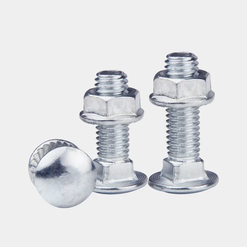 OEM Fastener M12 x 120mm Carriage Bolt And Flange NutM4 M5 M6 M8 M10 M12 Coach Bolts