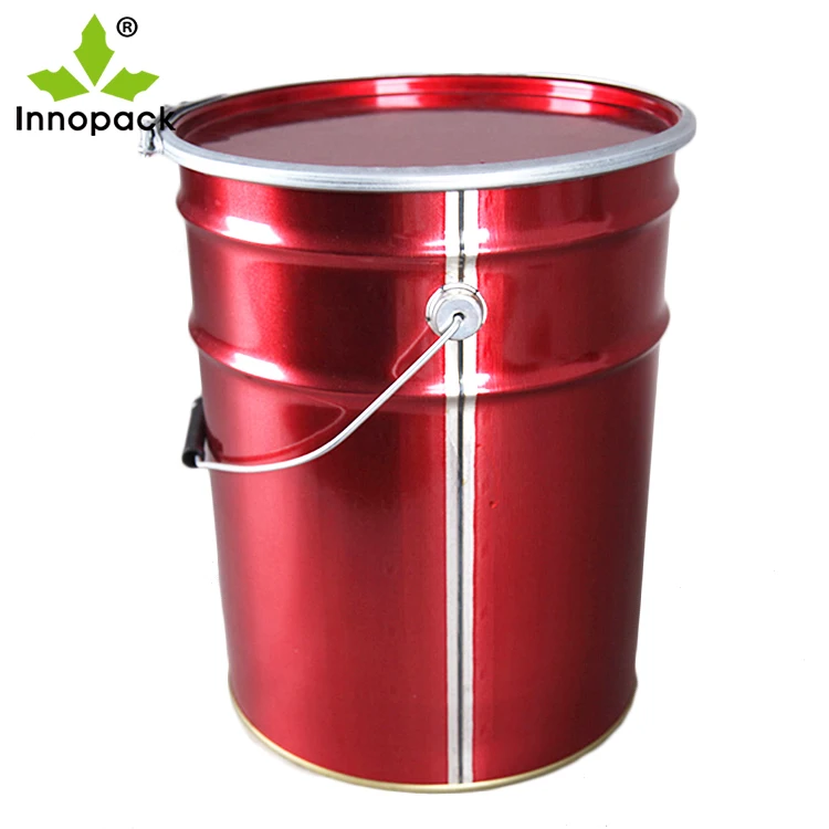 
18L 20l metal tin paint bucket with lid UN rated 