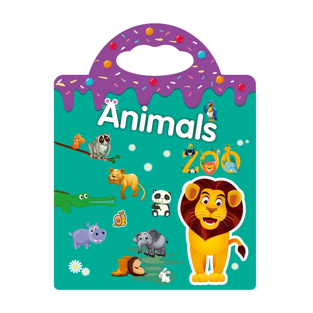 Full Color Printing Reusable Sticker Book for Kids about 2 years old