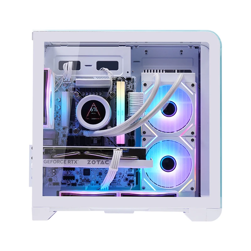 Herder Reliable Quality Mid-Tower CPU Cube Gaming M-ATX PC Case Computer Chassis Glass Panel MATX/ITX Towers & Cases