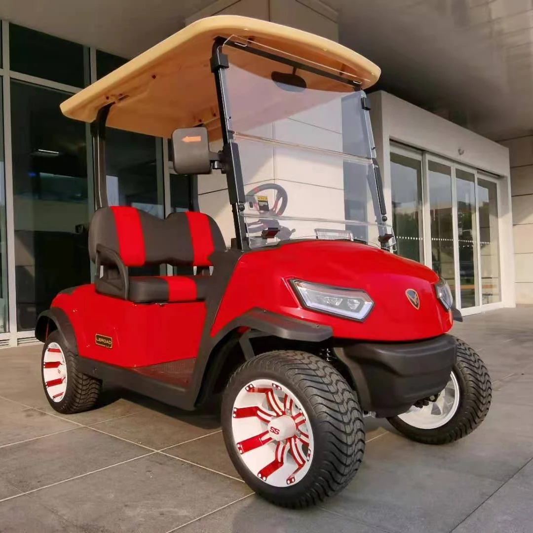 Leroad 2 seat electric golf cart high quality  golf buggy