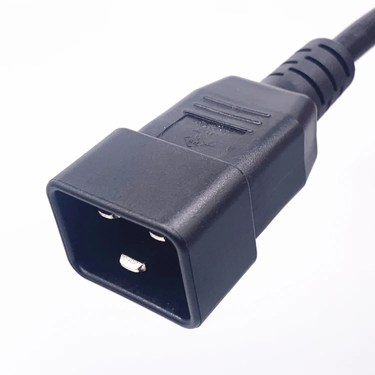  Heng-well UL одобрение 16A 250V 16/14AWG Удлинительный кабель питания IEC C20 к C21 Соединительный