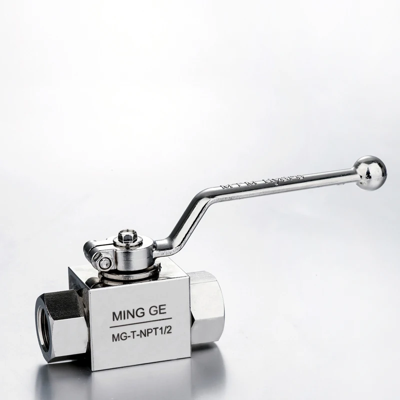 KHB Type High Performance Carbon Steel Ball Valve NPT 1/2 High Pressure Hydraulic Ball Valve