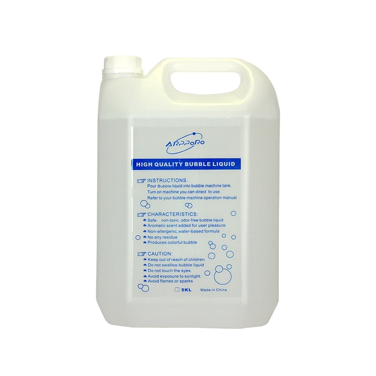 High quality concentrated 5L bubble liquid fluid solution oil for stage party events disco bubble fog machine