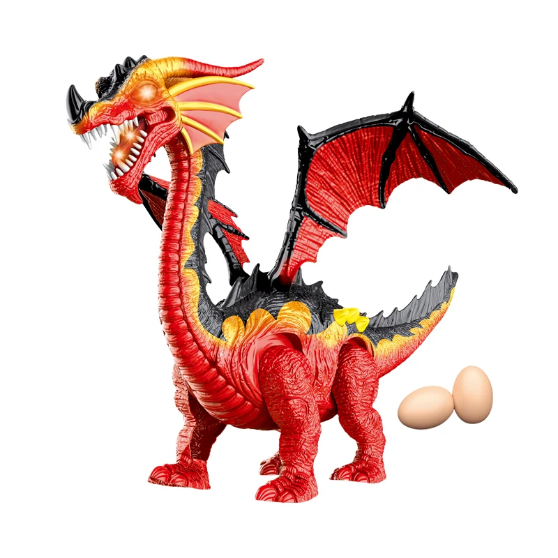 Battery operated walking diy plastic dinosaur toys for baby