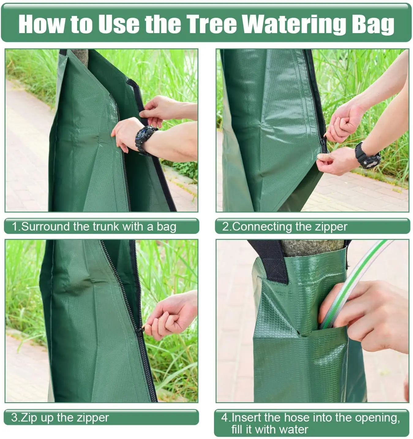 hot sale wholesale PVC Material Tree Watering Drip Bag Slow Release Watering Irrigation Bag for New Planted Trees