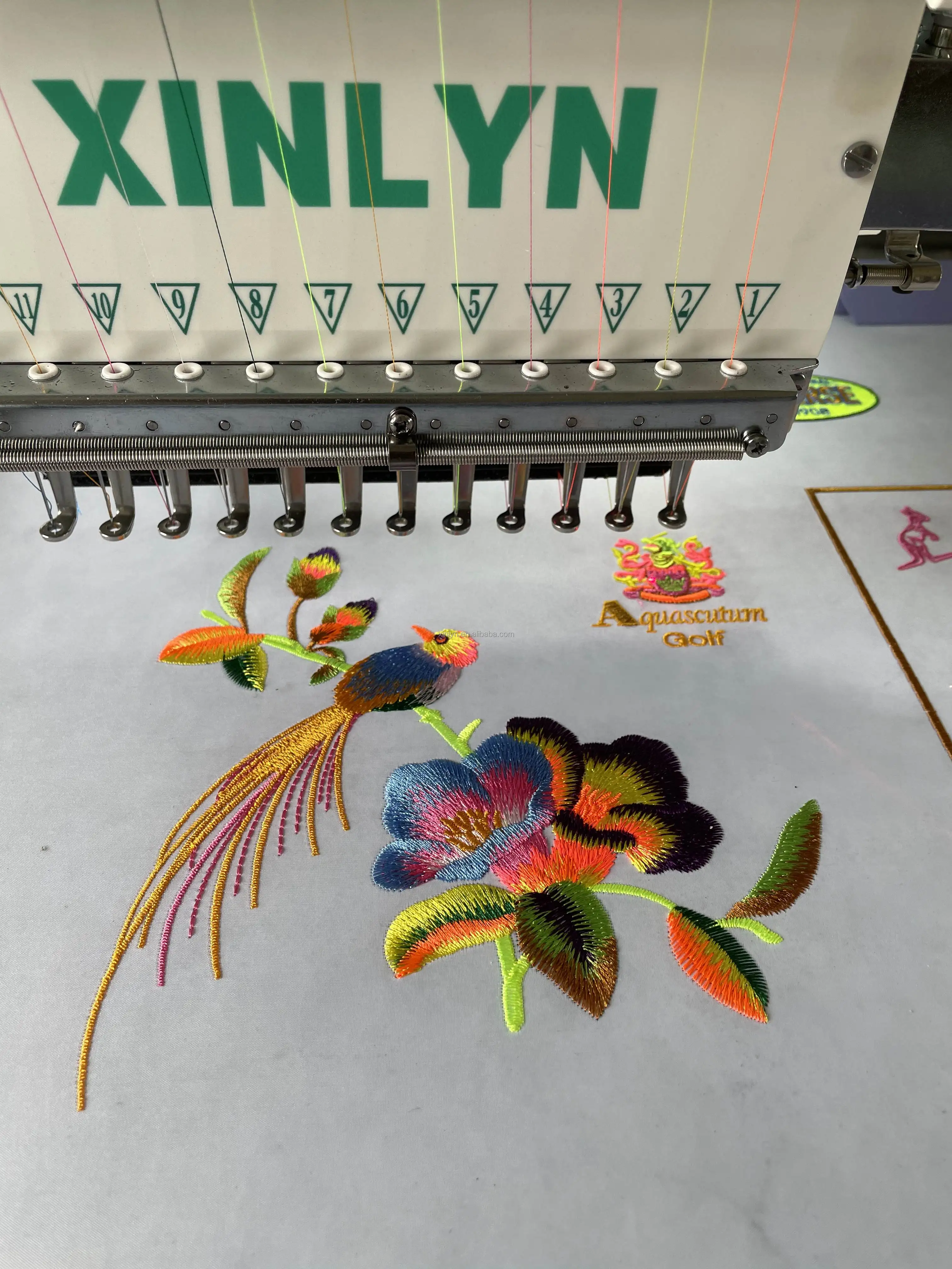 XINLYN one head  1201 Big size 1200*800mm garments hat shirt good quality label high speed  computerized embroidery machine sale
