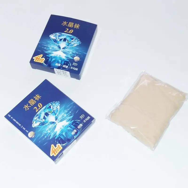 Manufacturers wholesale 5D Summer Pantyhose Without Departing Seamless Transparent Anti-Off Wire Ultra-Thin Crystal Silk Socks