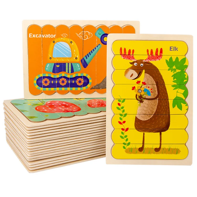 С одинаковым принтом Пазлы обучающие игрушки для головоломки памяти головоломки для детей
