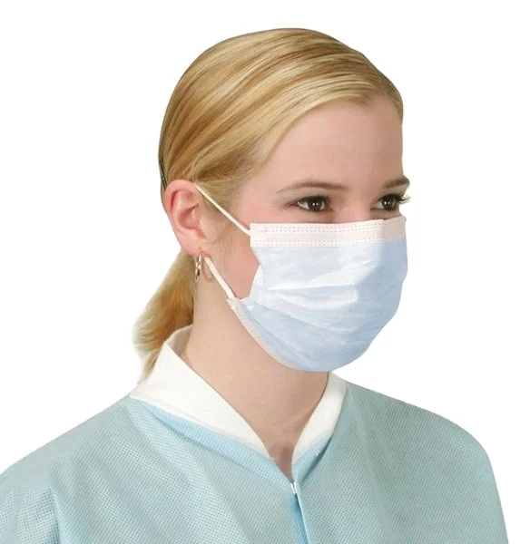 custom logo face mask Masker 3 Ply Type Ii Blue Nose Non Woven Sergical Medical Face Mask Maker Surgical Earloop disposable